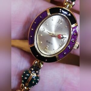 Joan Rivers Ladybug Link Women's Vintage Watch 7.5" Long New Battery